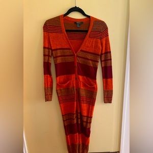 Striped sweater dress